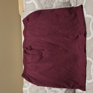 TORRID A-LINE MINI SKIRT - FLEECE MAROON Sz 2 / 2X